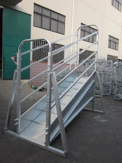 Adjustable Galvanized Cattle Chute Loading Ramp