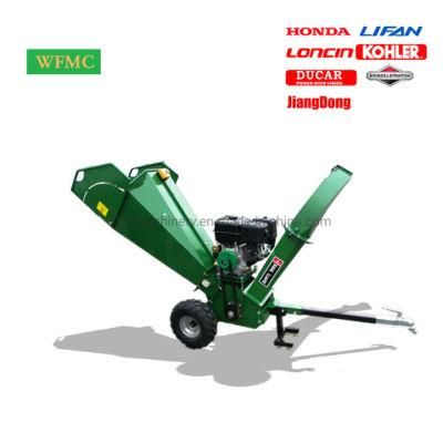 Factory Directly Supply Forestry Wood Cutter 15HP Gasoline Engine 5 Inches (127mm) Wood Shredder Chipper Electric Start GS-15e