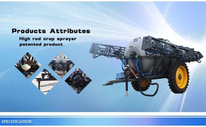 Agricultural Farm Machinery Power Pump Misting Machine Pesticide Boom Sprayer