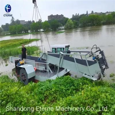 River Garbage Collection Pontoon Boat/Water Surface Floating Debris Cleaning Vessel/ Trash Skimmer Ship