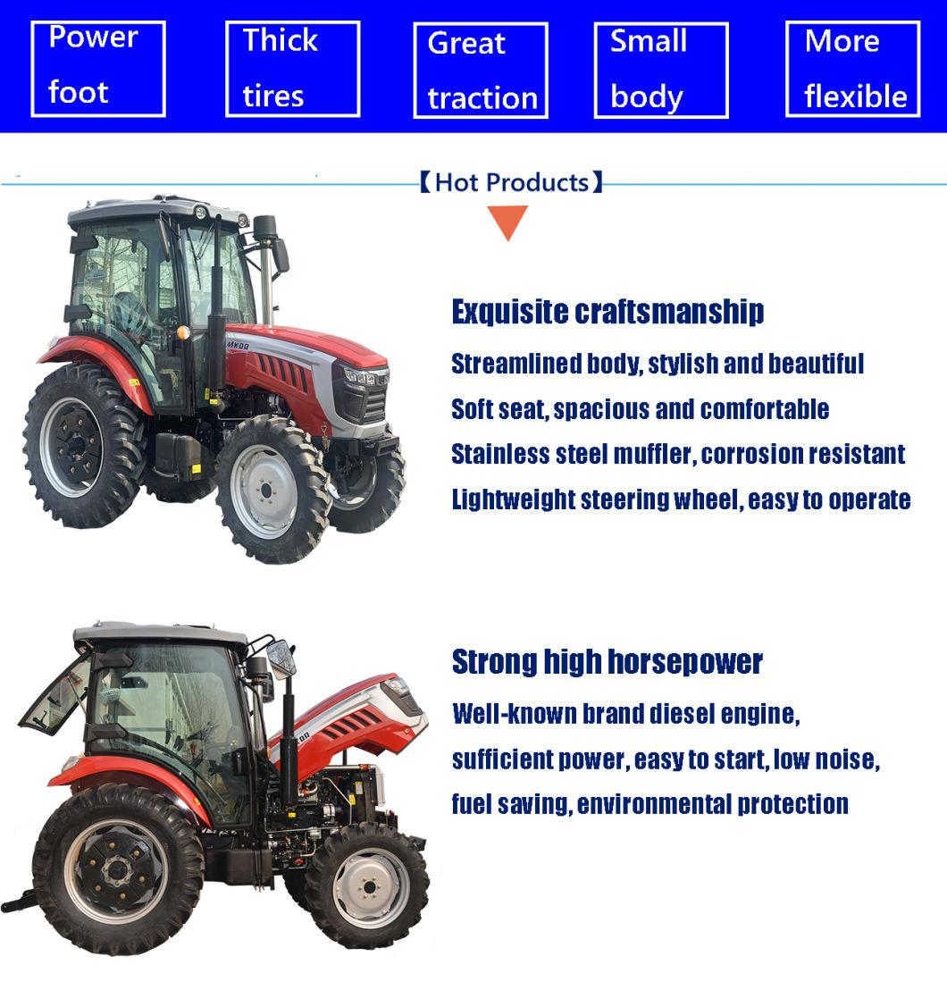 China Wholesale Strong Design 80HP Small Agricultural Tractor for Low Price