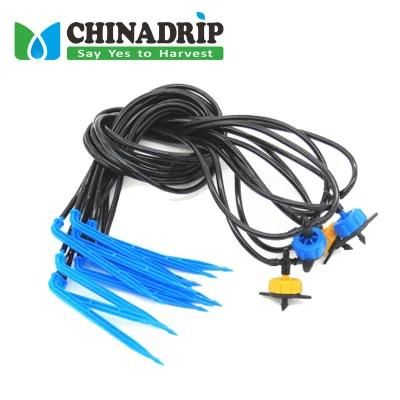 Drip Irrigation Bent Arrow Dripper with Tube and PC Dripper for Garden DIY Kits