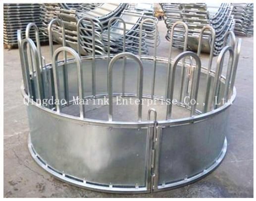 Galvanized Sheep Ring Hay Feeder, Cattle Hay Feeder