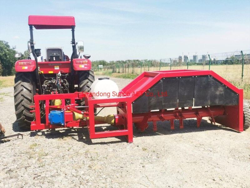 Tractor Mounted Dairy Cow Dung Compost Windrow Turner