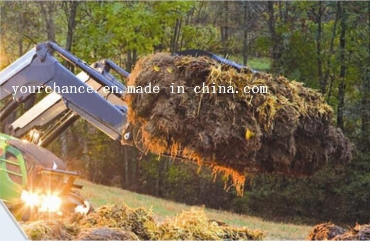 Hot Sale GB220 2.2m Width 7 Tines Heavy Duty Hydraulic Grapple Bucket for 90-120HP Tractor Front End Loader