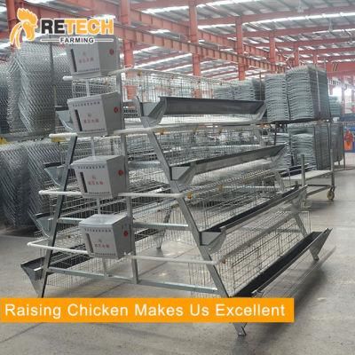 New Design 4 Tiers Manual Chicken Battery Layer Cage for Poultry Farms