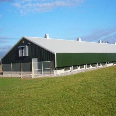 Quickly Built Prefab Galvanized Easily Feeding Steel Chicken Poultry