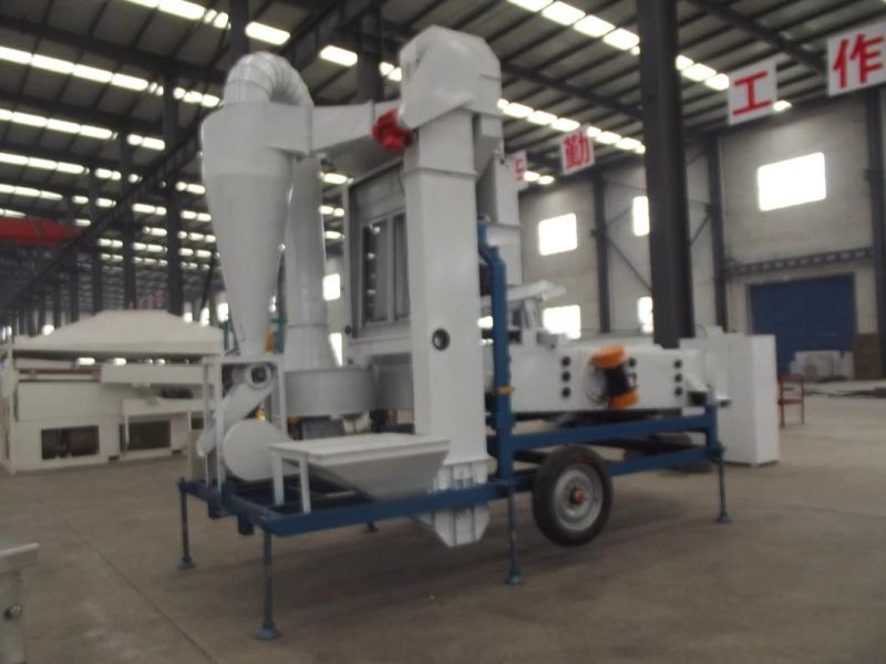 Mobile Wheat Sesame Grain Bean Seed Cleaning Machine Equipment