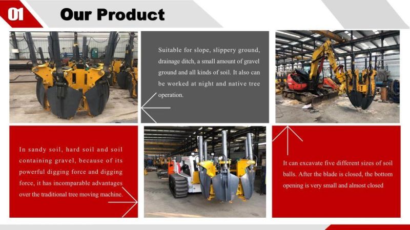 Used for Excavators Transplant Trees/Wheel Loader Attachment Tree Scraper/Tree Moving Machine/Tree Spade