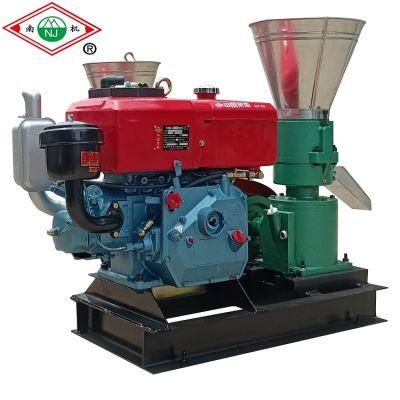 Small Fish Feed Pellet Mill Making Extruder Machine Prices Feed Pellet Making Machine for Sell with Grinding Disc with Diesel Engine