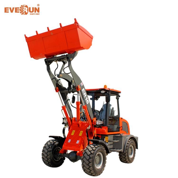 Everun Brand Ce Approved 1.6 Ton Er16 Small Wheel Loader