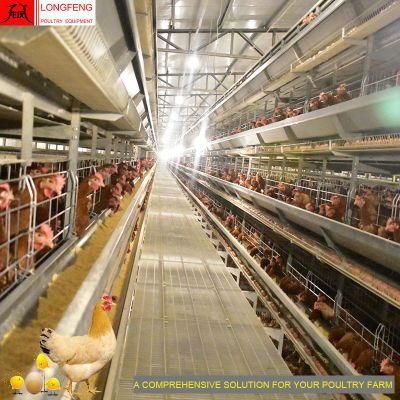 Automatic Chicken Farming Equipment Longfeng China Poultry Farm Feeding Layer Cage Coop