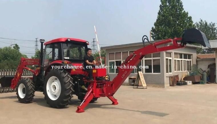 CE Approved Europe Hot Selling Lw-10 70-120 Wheel Tractor Rear Towable Point Hitch Loader Excavator Backhoe Made in China