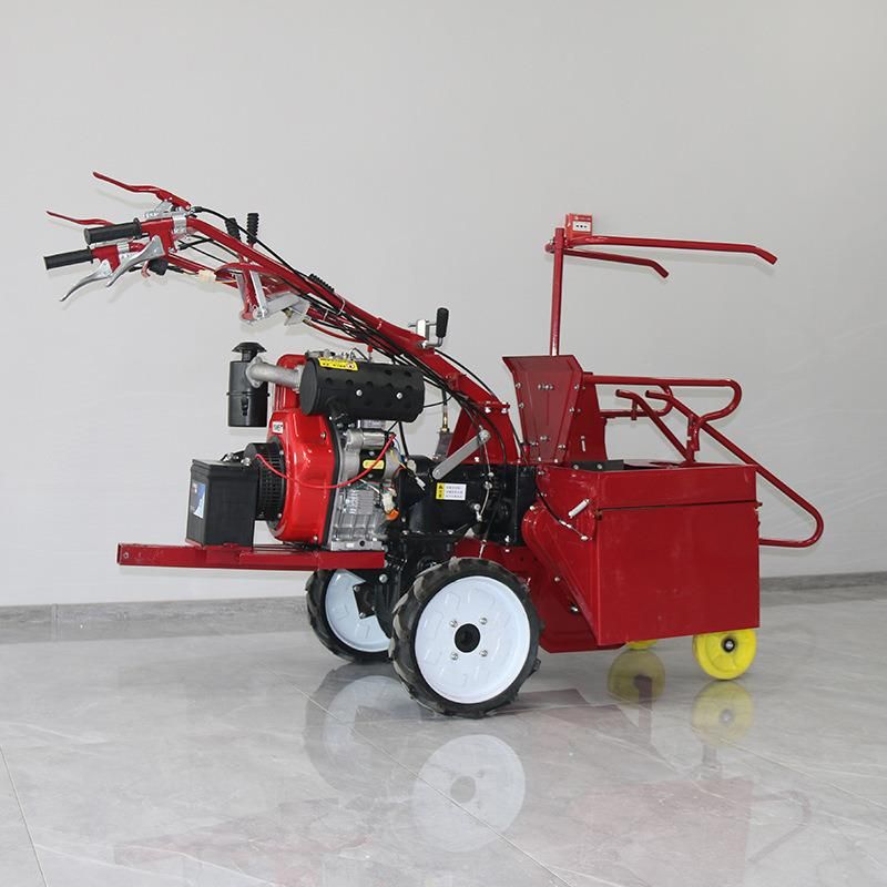 Small Wheel Type gasoline Corn Picking Machine One Row Maize Harvester for Sale