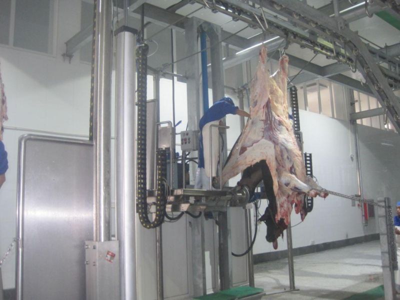 Automatic New Cattle/Cow Meat 2.2kw Power Hydraulic Peeling Slaughtering Equipment