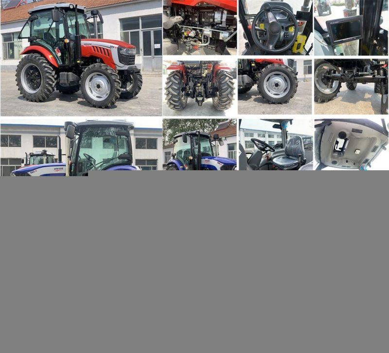 Multiple Colour Hot Sales Chinese Factory Fabricate Four Wheel Tractor/Garden Tractor/Small Mini Tractor with Cab