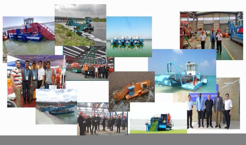 High Quality Hydraulic Water Hyacinth Harvesting Boat/Trash Skimmer Aquatic Weed Harvester