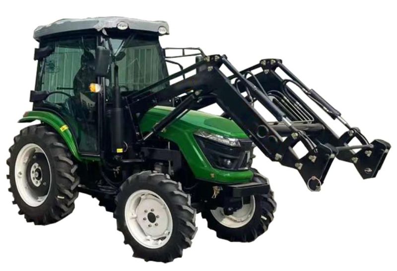 The New 2022 Product 50HP 60HP 70HP Farm Lawn Tractor with Front Loader Use in Daily Farming