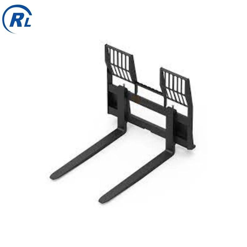 Qingdao Ruilan Customize Compact Tractor Pallet Forks Log Fork Grapple Fork for Loader Tractor Excavator