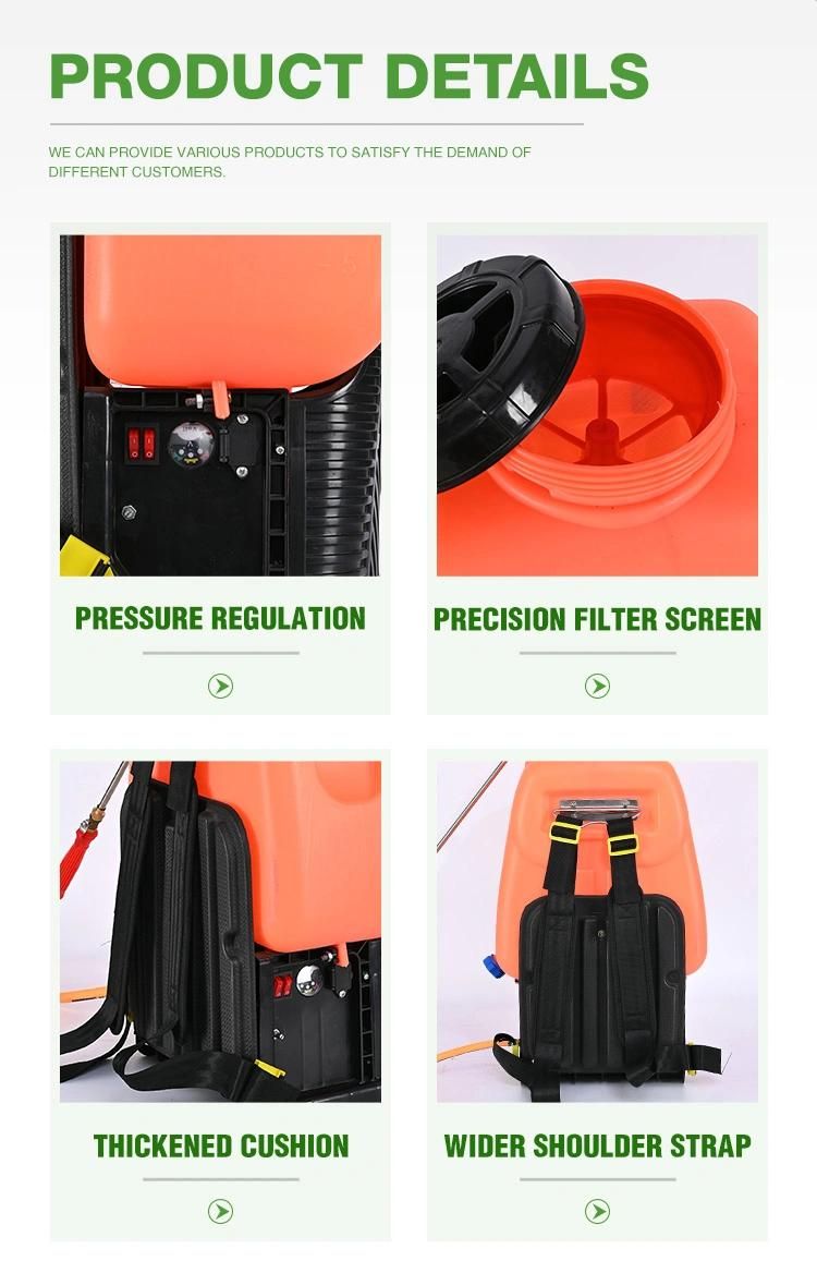 25L Agricultural Portable Knapsack Battery Operated Power Sprayer