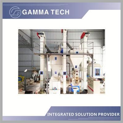 1-2tph Cattle Chicken Sheep Pig Feed Manufacturing Machinery / Poultry Feed Production Line / Livestock Feed Plant Machine