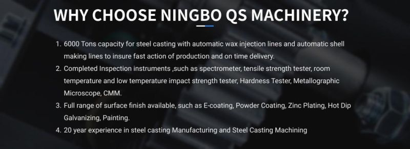 Lost Wax Investment High Precision Senior Casting Design with Cheap Price