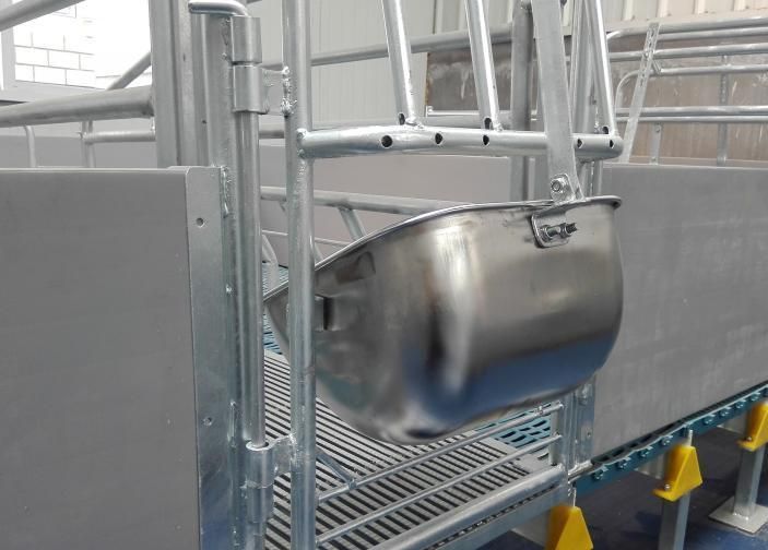 Stainless Steel Practical Pig Feeder for Farrowing Crate