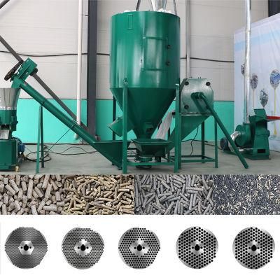 Chicken Cow Sheep Fish Animal Pellet Food Making Mill Machine