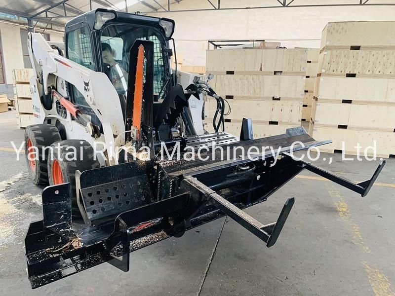 Skid Steer Attachment Wood Splitter Firewood Processor