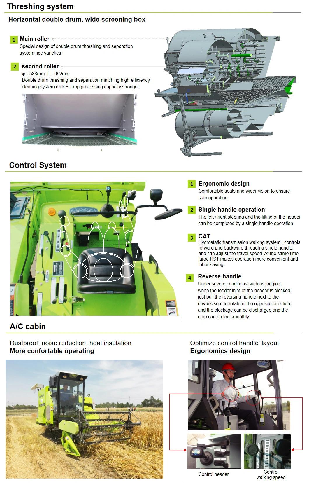 Zoomlion Rice Combine Harvester Agricultural Machinery