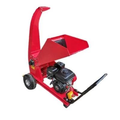 Gasoline Engine Tree Shredder Wood Chipper Forestry Mobile Wood Chipper Machine Small Wood Chipper
