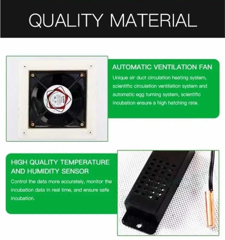 High Hatching Rate Chicken Egg Incubator/Automatic Solar Incubator
