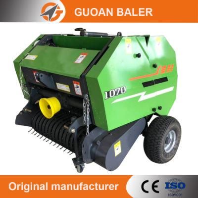 Agricultural Machinery Tractor Implements Demo Mini Silage Round Hay Baler Machine with Net Wrap