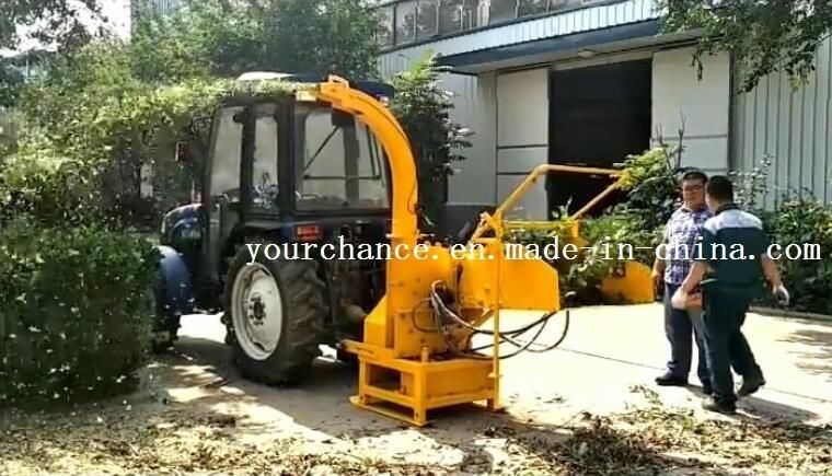 Russia Hot Sale Wc-6h Tractor 3 Point Hitch Pto Drive Hydraulic Feeding Type Wood Chipper Shredder Wood Chipping Machine