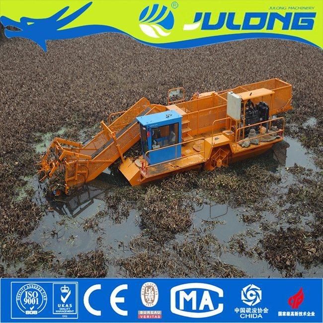 Julong Electric Automatic Aquatic Weed Harvester & Water Grass Cutting & Weed Cutting Machine/Water Lawn Mower Machinery
