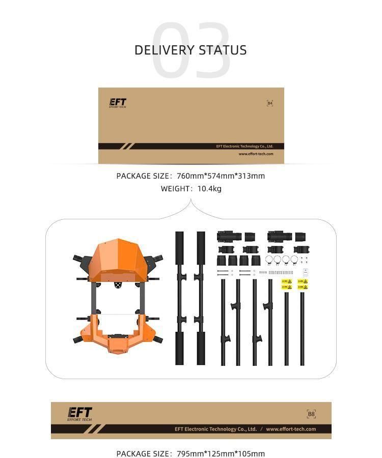 G630 30L Agriculture Drone Sprayer Big Payload Sowing Automatic Drone Frame