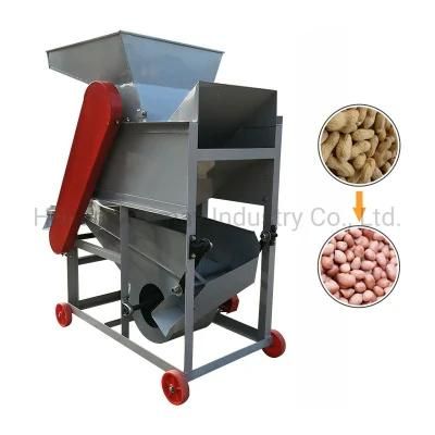 China Manufacturer Groundnut Shelling Peanut Thresher Small Peanut Peeling Machine