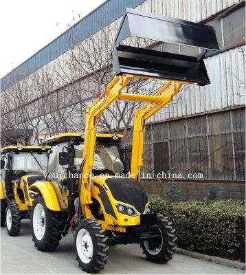 Brazil Hot Sale Tz06D 45-65HP Wheel Garden Tractor Mounted Front End Loader with 4 in 1 Bucket