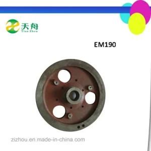 Diesel Engine Parts Emei Brand Em190 Cast Iron Flywheel