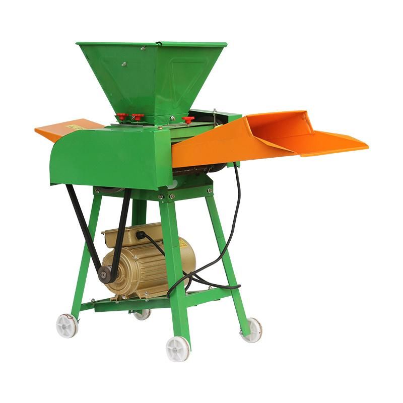 Electric Mini Driven Animal Feed Crusher Grass Cutting Straw Chopper Chaff Cutter Machine