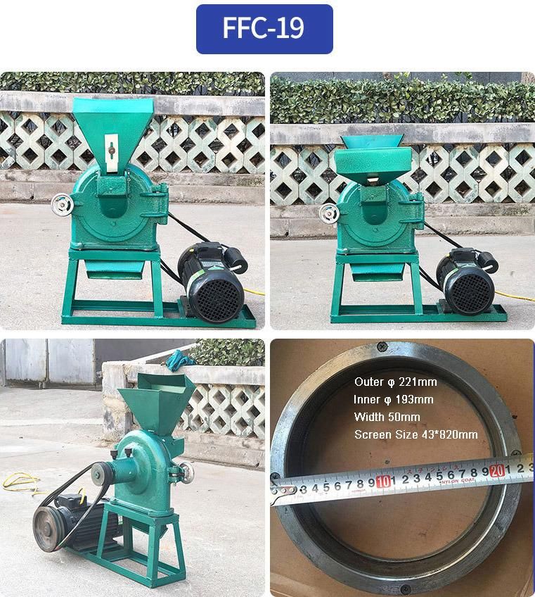 High Efficiency Grain Processing Machinery Corn Maize Small Flour Mill Grinder