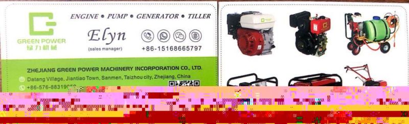 9HP Gasoline Power Tiller Air Cooled Rotary Cultivator 177f