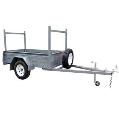 Steel Utility Cage Trailer Single Axle Trailer with Brakes for Transport