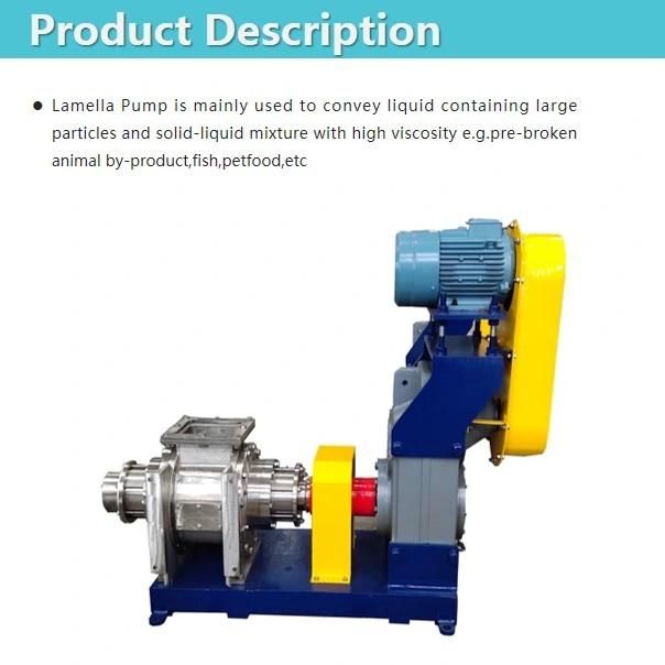 Lp35 Carbon Steel Animal Waste /Fall Lamella Conveying Pump with Large Capacity