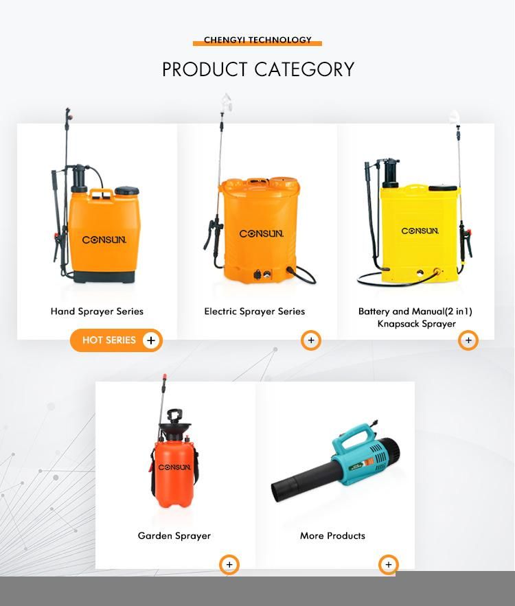 Agricultural Manual 16L 18L 20L Knapsack Electric Water Battery 2 in 1 Power Hand Sprayer