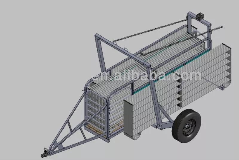 Mobile Livestock Galvanized Steel Transport Trailers