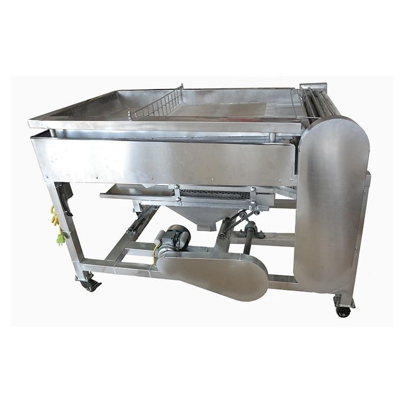 Stainless Steel Full Automatic Haricot Sheller Edamame Peeling Machine with Filter