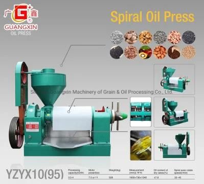 Yzyx95 Model 3.5tons/24hrs Peanut Soy Beans Screw Oil Press