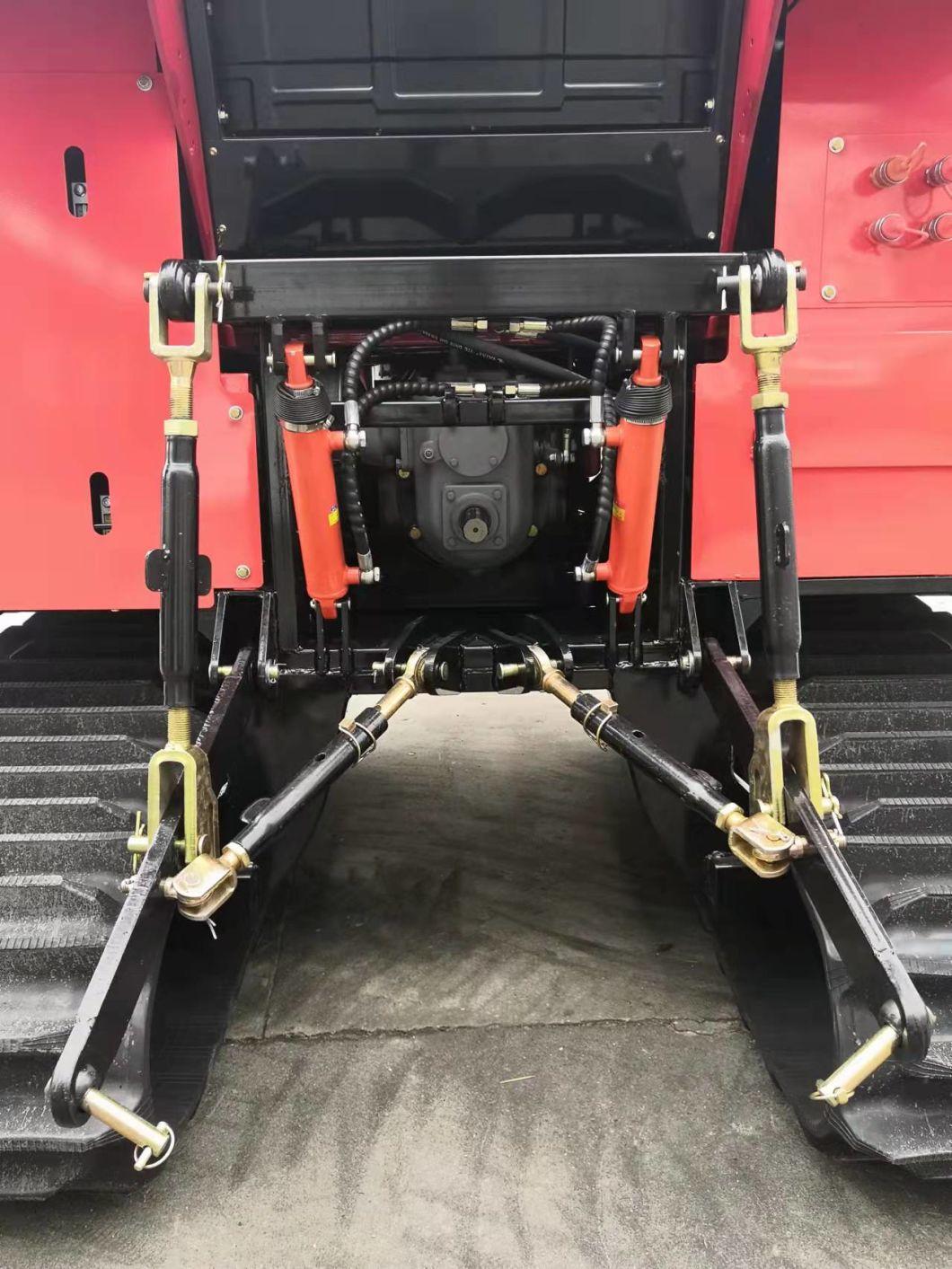 Farm Machine Tractor 110 HP Crawler Tractor with Rotary Cultivator and Beater