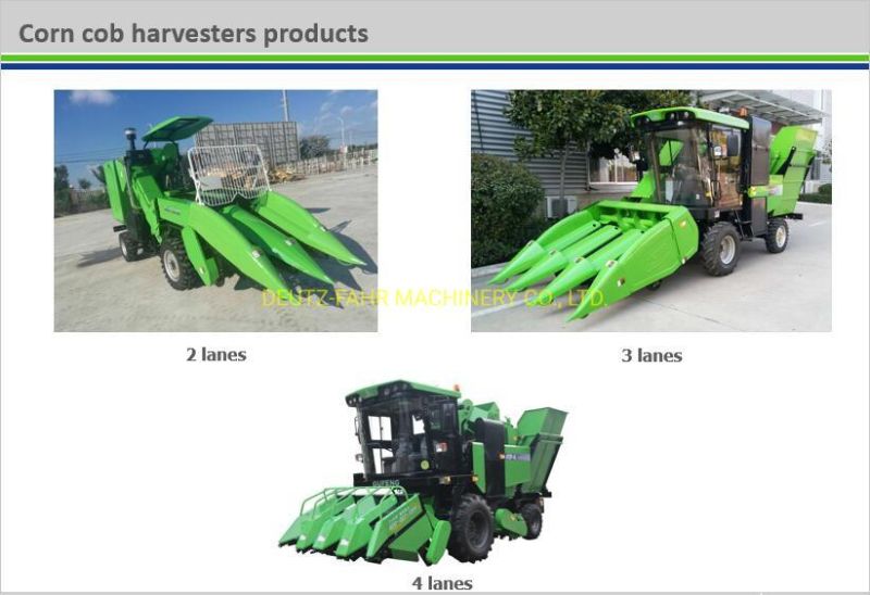 Agricultural Self-Propelled Wheel Type Maize Corn Wheat Rice Grain Combine Harvester